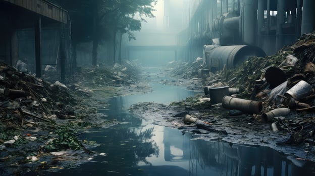 river water sewer photo