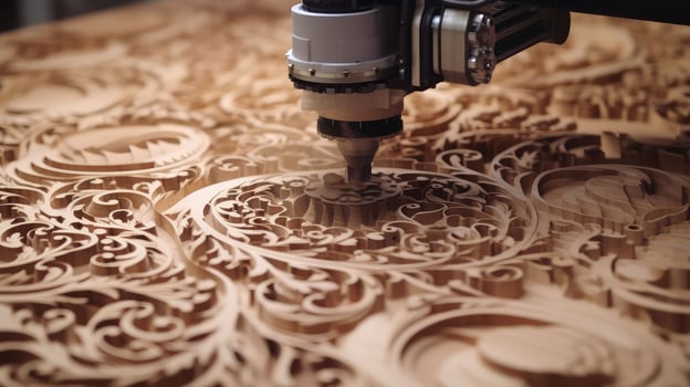 machine cnc wood photo