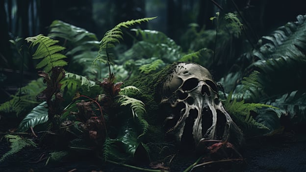 browning dying plant photo