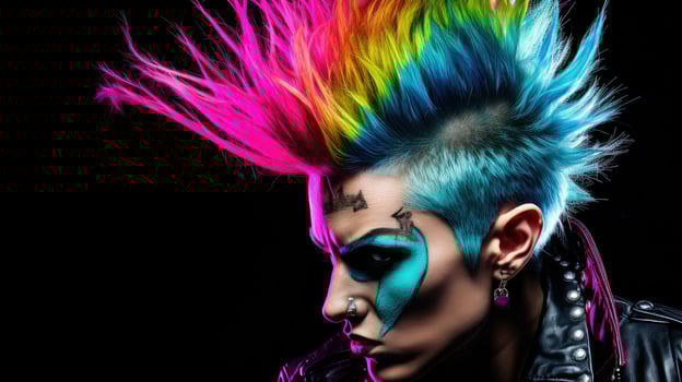 mohawk punk texture photo