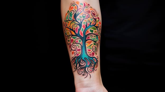 colorful tree of life symbol photo