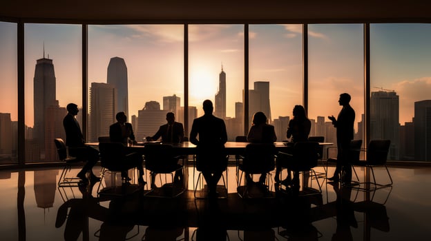 conference silhouette office photo