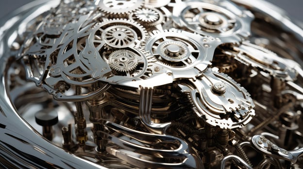 gears metal brain photo