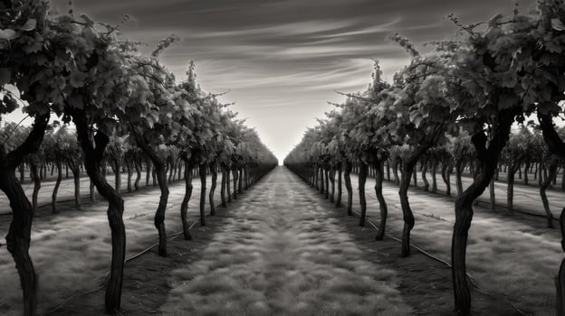 monochrome vines black and white photo