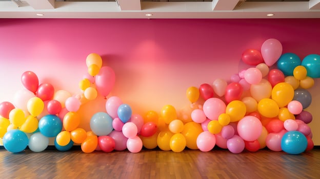 birthday balloon wall photo