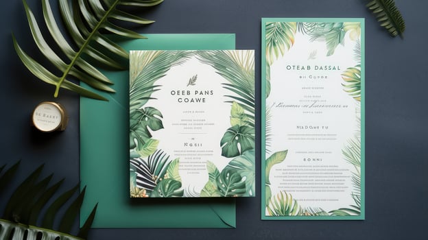 destination emerald green invites photo