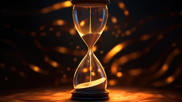 flow hour glass graphic photo