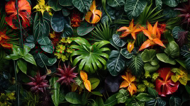 foliage tropical plant pattern photo