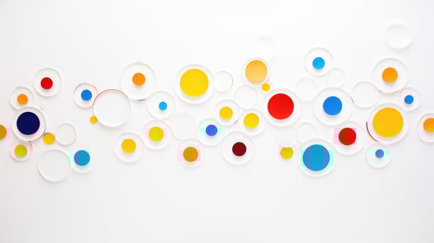 vibrant white background with circles photo