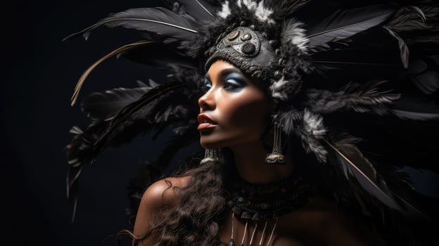 cultural black feathers photo