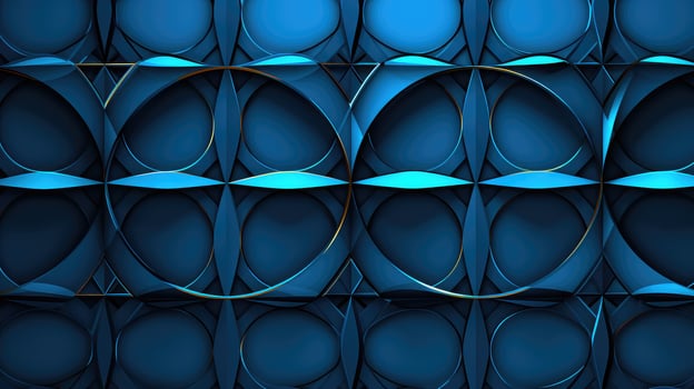 interconnected blue background geometric photo