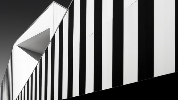 modern white and black lines photo