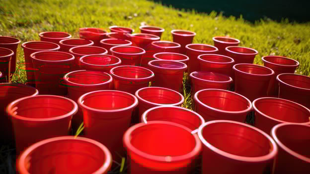 pong red cups photo
