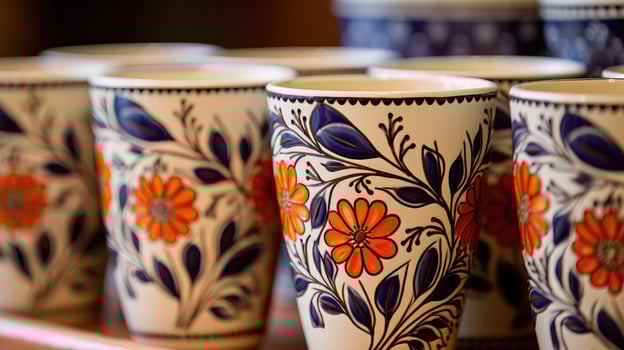 floral water cups photo