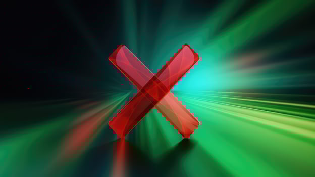 alert green check mark red x photo