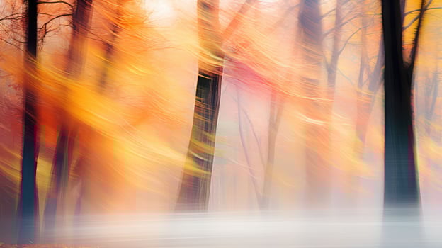 colors blurred trees photo