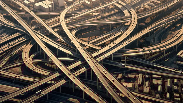 highway aerial road photo