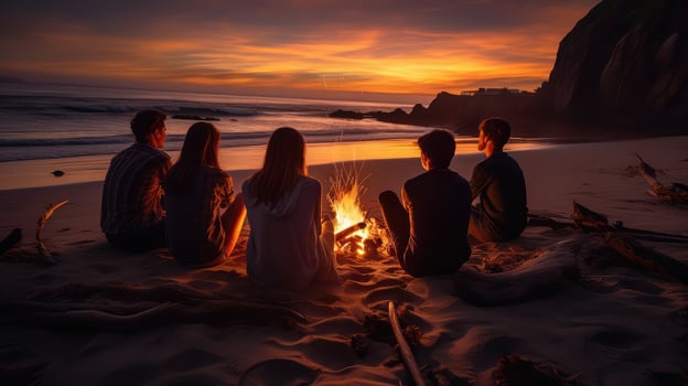 atmosphere fire friends photo