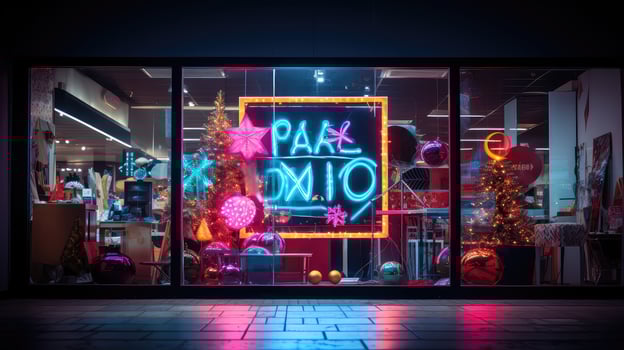 shopping black friday neon photo