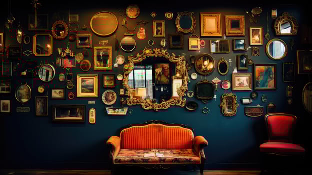 eclectic boho wall photo