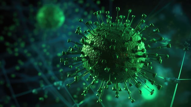 screen virus green photo