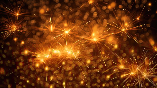 celebration starburst gold star photo