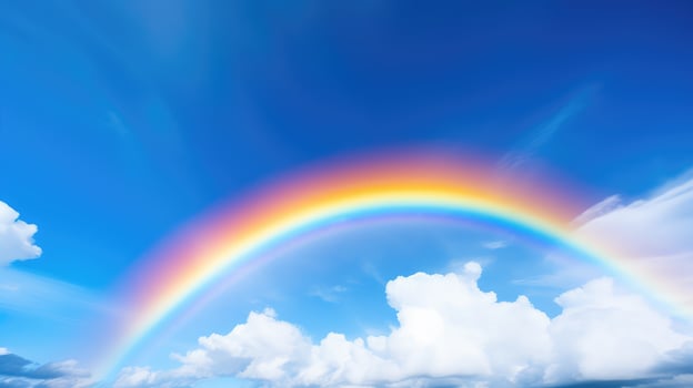 vibrant blue sky photo