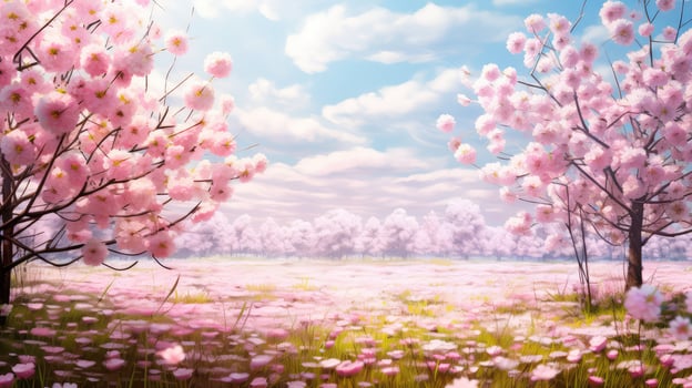 blossoms spring flowers field photo