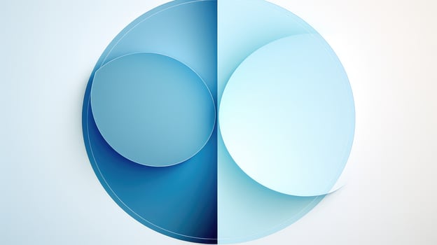 shades venn diagram blue photo
