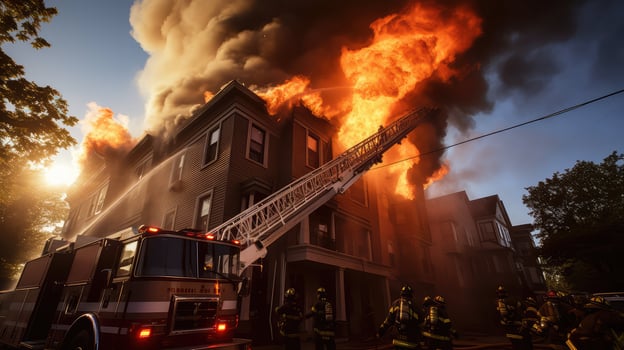 ladder fire police paramedic photo