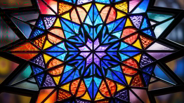vibrant eight pointed star photo