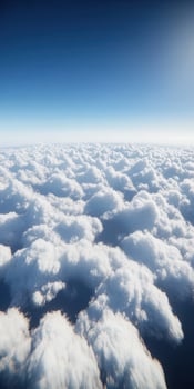 A view of the sky from an airplane photo