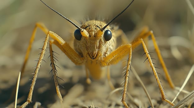 close up shot of a grasshopper photo