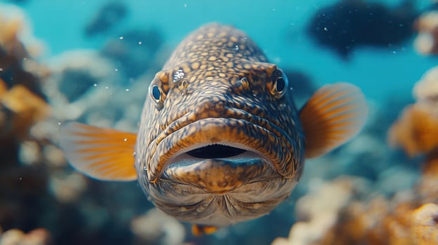 A close-up view of a largemouth bass photo