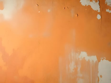 An orange wall with peeling paint and peeling paint photo