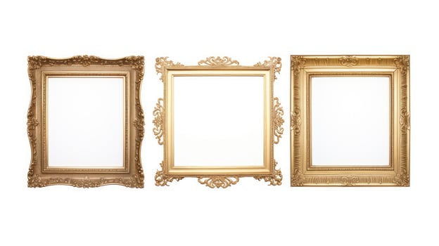 timeless square gold photo