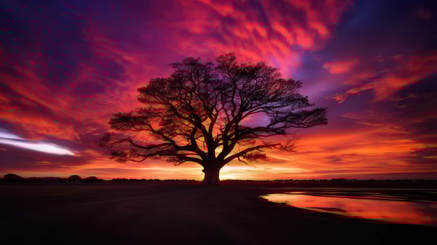 pink black sunburst photo