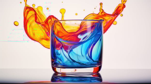 vibrant paint water photo