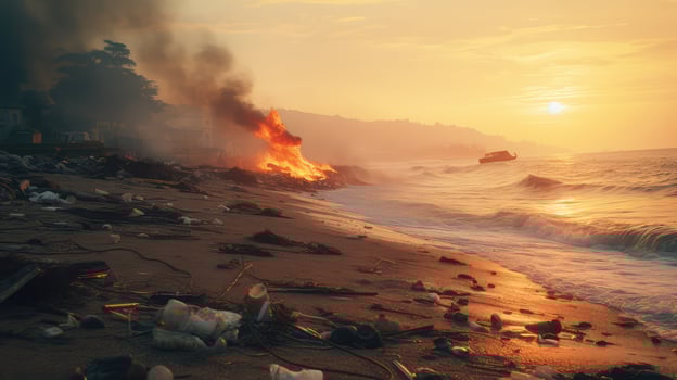 crisis trash fire photo