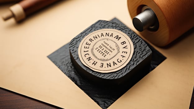 custom rubber stamp texture photo