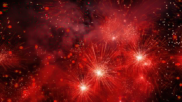 night red color explosion photo