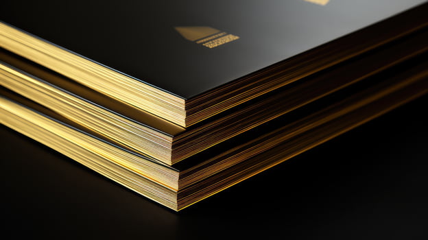 marketing gold brochure photo