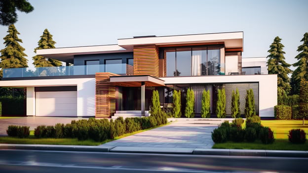 minimalist front house photo