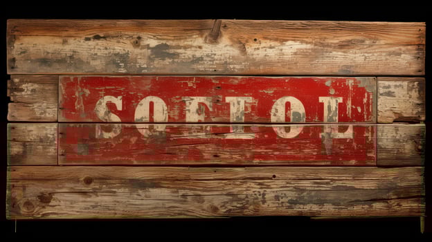 distressed old painted wood photo
