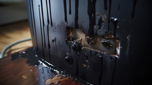 drip leaking water heater photo