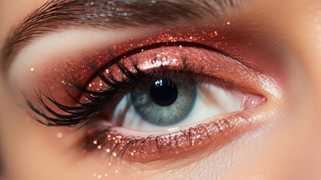 glamorous rose gold glitter texture photo