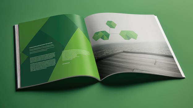 design green brochure template photo
