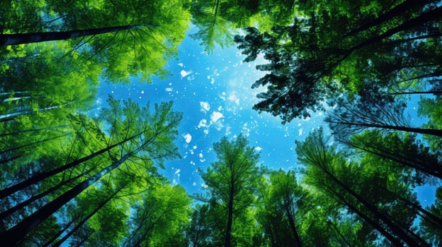 serene green and blue graphics photo