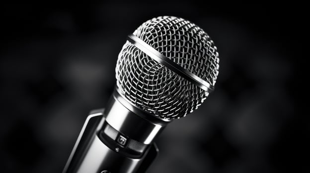 black microphone texture photo