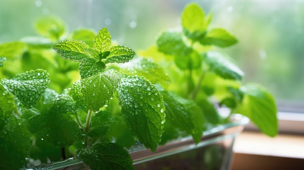 fresh mint water photo